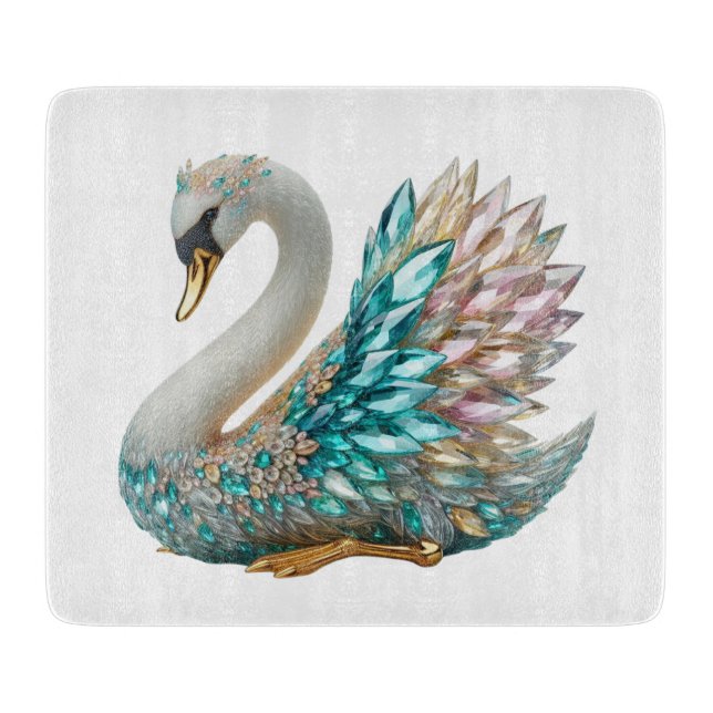 Bedazzled Diamond Swan Gold Crystal Bling (Framsidan)