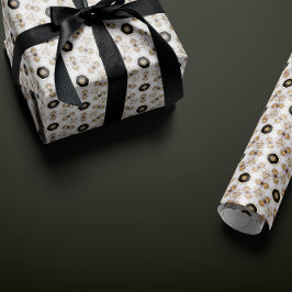 Bedazzled Ivory & Guld Elegant Renaissance Reverie Presentpapper