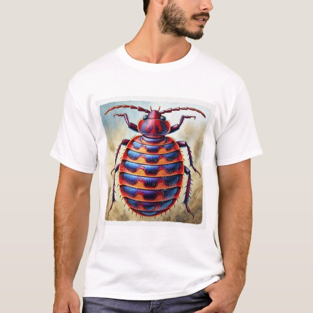 Bedbug dorsal view 170724IREF226 - Watercolor T Shirt (Framsida)