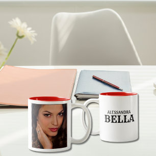 Bedda Bella Sicilian/Italienskt vackert flickfoto Två-Tonad Mugg