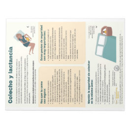 Beddelning och amning Avskärning (spanska) Anteckningsblock