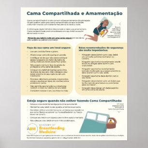 Beddelning och amning Poster (portugisiska)