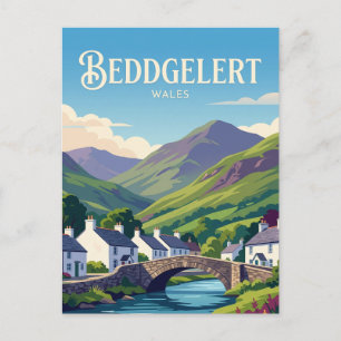 Beddgelert Wales Vykort