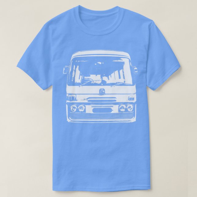 Bedford 1970-talets brittiska klassiska bussmonobl t shirt (Design framsida)
