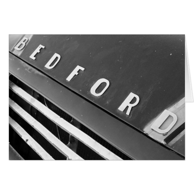 Bedford B&W Hälsningskort (Framsidan Horizontal)