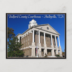 Bedford County Domstol - Shelbyville, TN Vykort