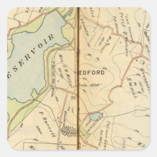 Bedford, New York 2 Fyrkantigt Klistermärke