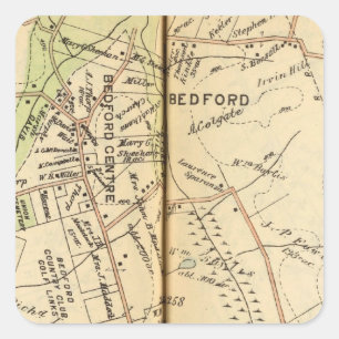 Bedford, New York 2 Fyrkantigt Klistermärke