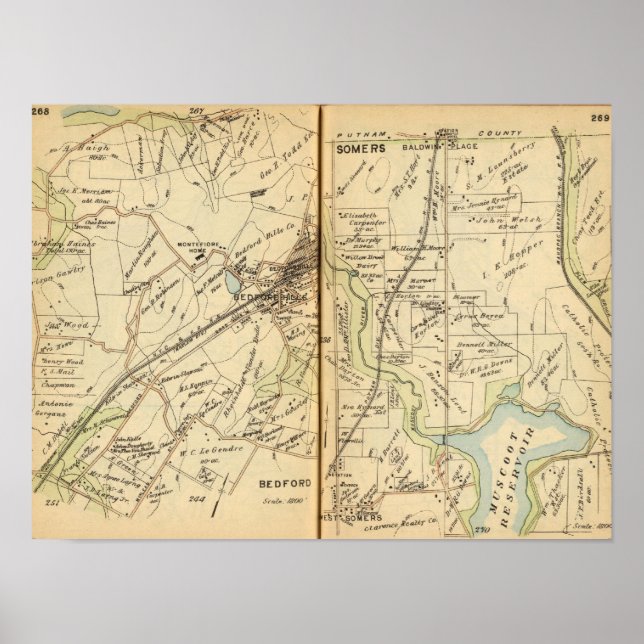 Bedford, New York 4 Poster (Framsidan)