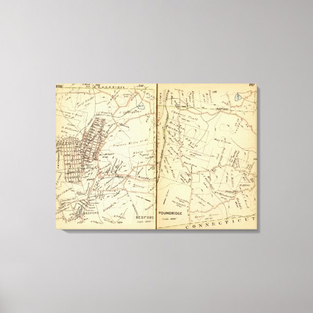 Bedford, New York Canvastryck (Framsida)