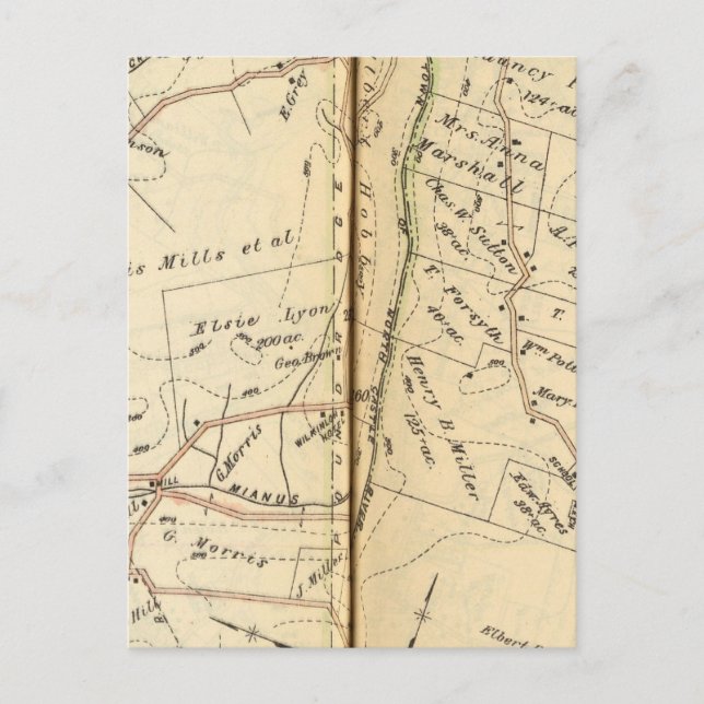 Bedford, New York Vykort (Framsida)