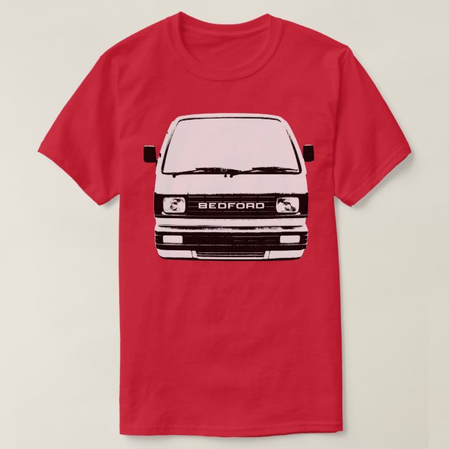 Bedford Rascal 1980-talet Classic microvan monoblo T Shirt (Design framsida)