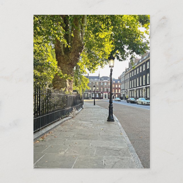 Bedford Square, Bloomsbury, London UK Postcard Vykort (Framsida)