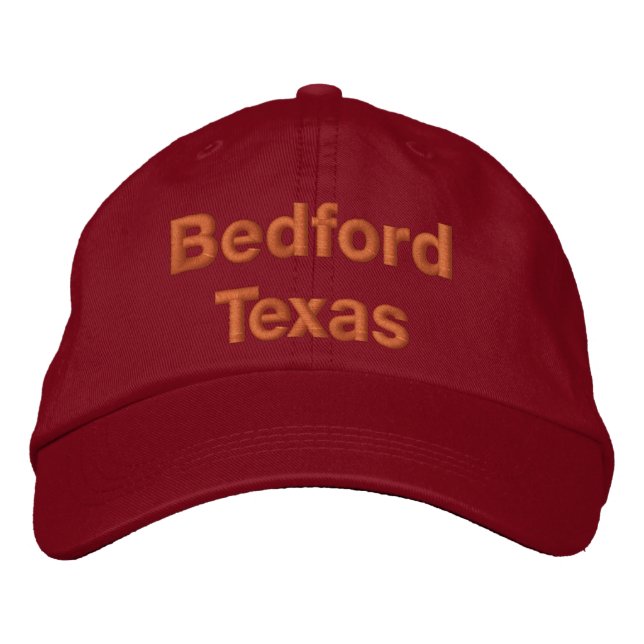 Bedford Texas Broderad Keps (Framsida)