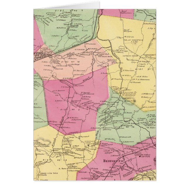 Bedford,Town Hälsningskort (Framsidan)