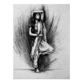 Bedhunda -  målning perfect poster