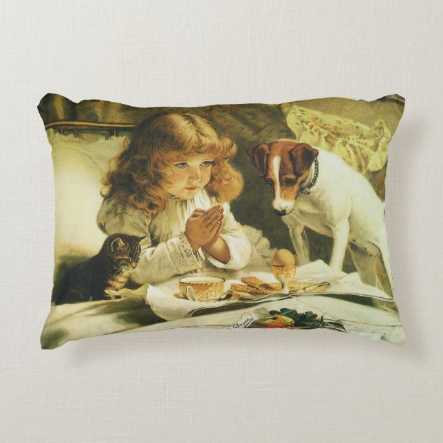 Bedja sin bön, Suspense Charles Burton Barber Prydnadskudde (Framsidan)
