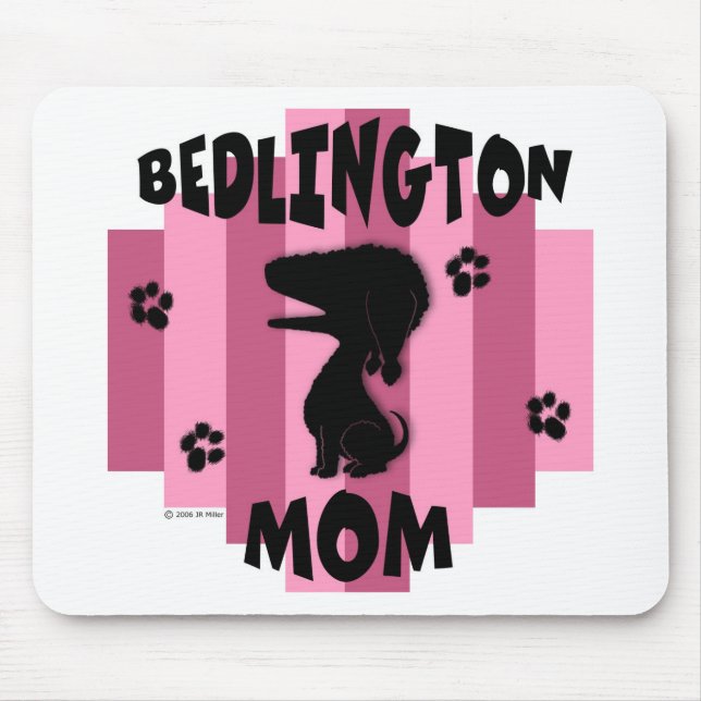 Bedlington mamma Mousepad Musmatta (Framsidan)