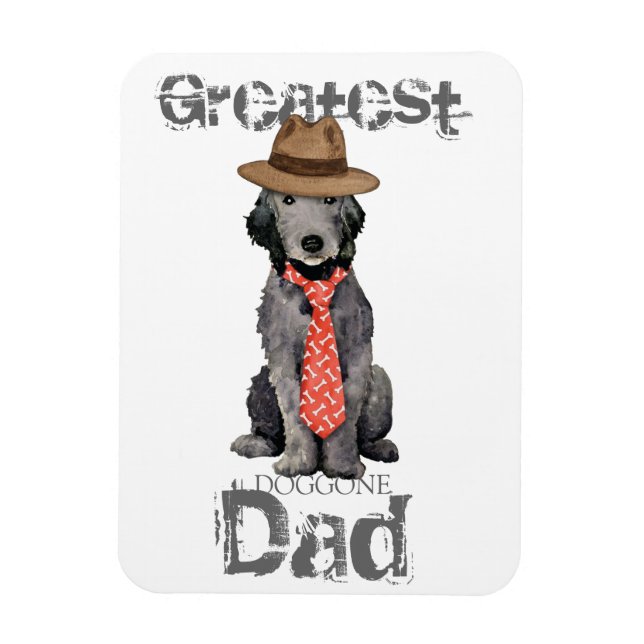 Bedlington Pappa Magnet (Vertikal)