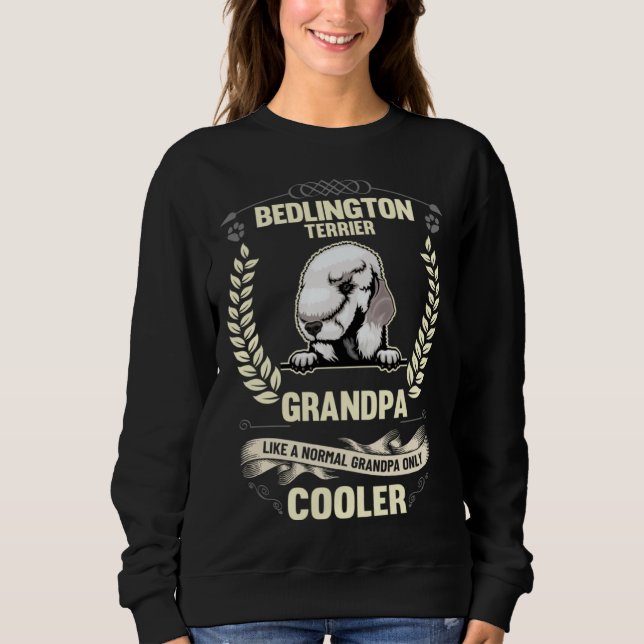 Bedlington Terrier Grandpa Like A Normal Grandpa O T Shirt (Framsida)