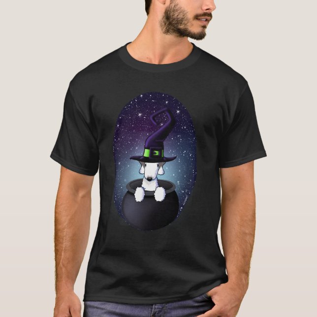 Bedlington Terrier Halloween T Shirt (Framsida)