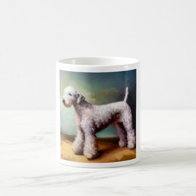 Bedlington Terrier Hund Kaffemugg (Center)