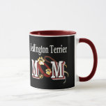 Bedlington Terrier Hund MAMMA Mugg<br><div class="desc">Våra alltid populära Mamma-utformningar är tillgängliga i 225 hundraser. Om man har ett päls-baby, då är det perfekten att uttrycka det! Klädvaror omfattar t-shirts och sweatshirts, i mer stilar och färg än vad en hund kan hämta! Andra varor omfattar, kapslar, knappar, tutar, mugg och fler roligtar. Unika gåvor till varje...</div>