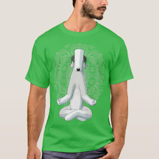 Bedlington Terrier Hund meditate T Shirt