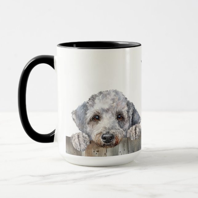 Bedlington Terrier Hund Mugg (Vänster)