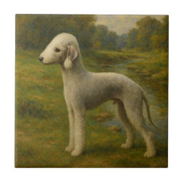 Bedlington Terrier Kakelplatta