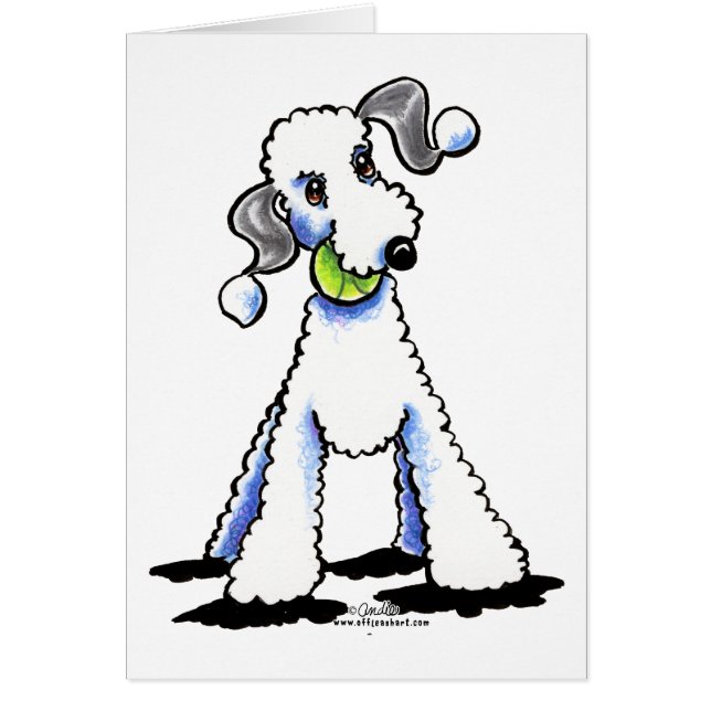 Bedlington Terrier Låt oss Play Hälsningskort (Framsidan)