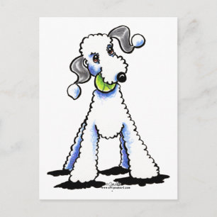 Bedlington Terrier Låt oss Play Vykort