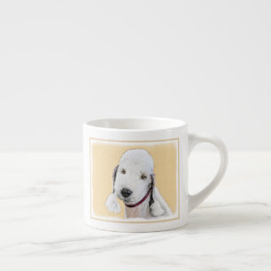 Bedlington Terrier-målning - Original Hund Art Espressomugg