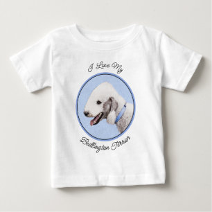 Bedlington Terrier-målning - Original Hund Art T Shirt