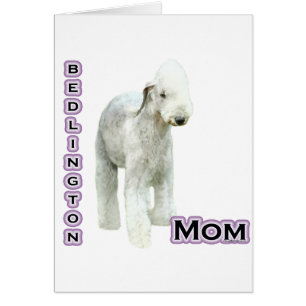 Bedlington Terrier Mamma 4 Hälsningskort