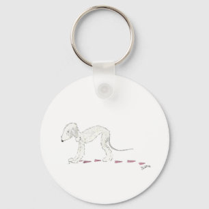Bedlington Terrier Nyckelring