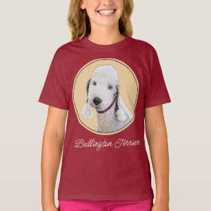 Bedlington Terrier Painting - Original Hund Art T- T Shirt