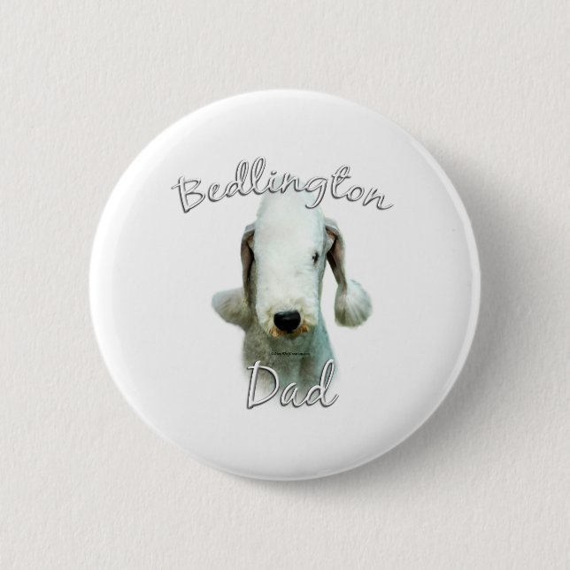 Bedlington Terrier Pappa 2 Knapp (Framsida)