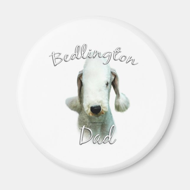 Bedlington Terrier Pappa 2 Magnet (Framsidan)