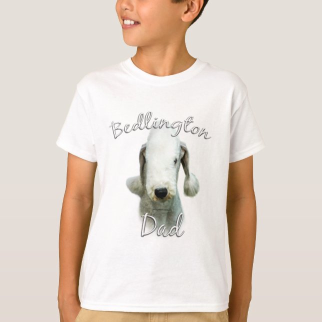 Bedlington Terrier Pappa 2 Tee Shirt (Framsida)