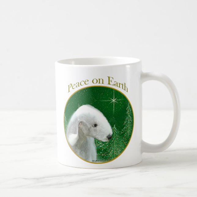 Bedlington Terrier Peace Kaffemugg (Höger)