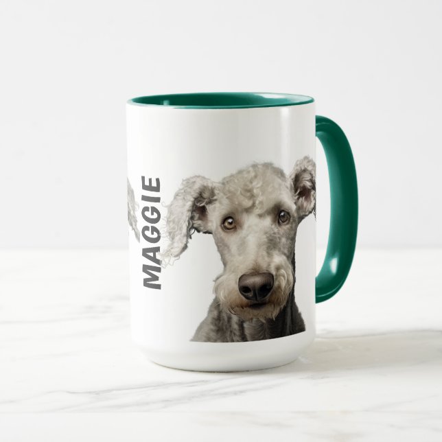 Bedlington Terrier Personlig mugg (Framsida höger)