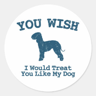 Bedlington Terrier Runt Klistermärke