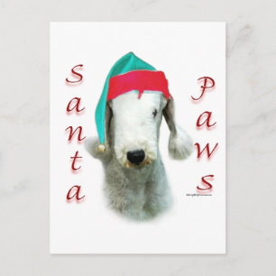 Bedlington Terrier Santa Tassar Helg Vykort