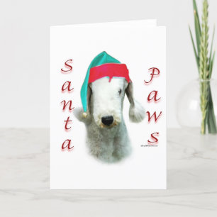 Bedlington Terrier Santa Tassar Helgkort