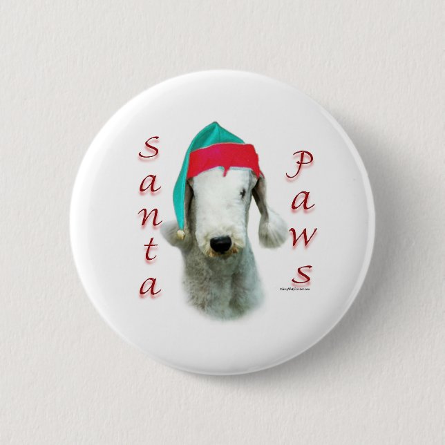 Bedlington Terrier Santa Tassar Knapp (Framsida)