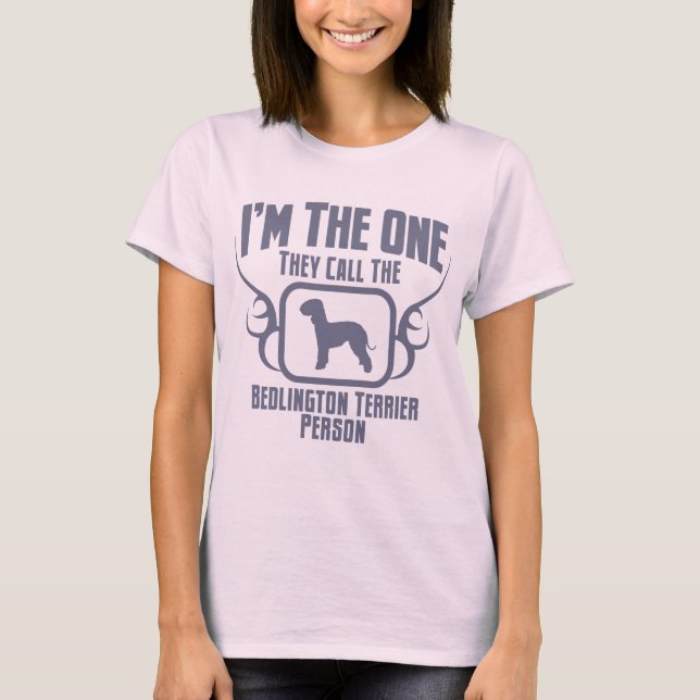 Bedlington Terrier Tee Shirt (Framsida)