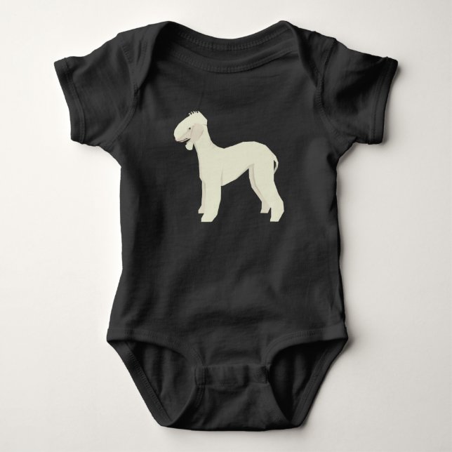 Bedlingtonterrier T Shirt (Framsida)