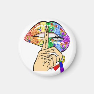 Bedöm inte vad du inte förstår Pridet LGBTQIA Magnet