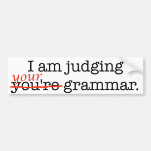 Bedöma din grammatik bildekal